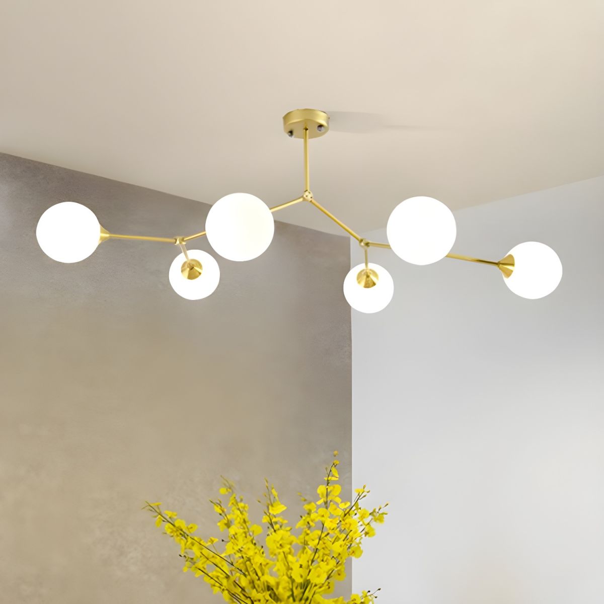 Valentina Modern Glass Bubble Chandelier Bedroom - Letslighting