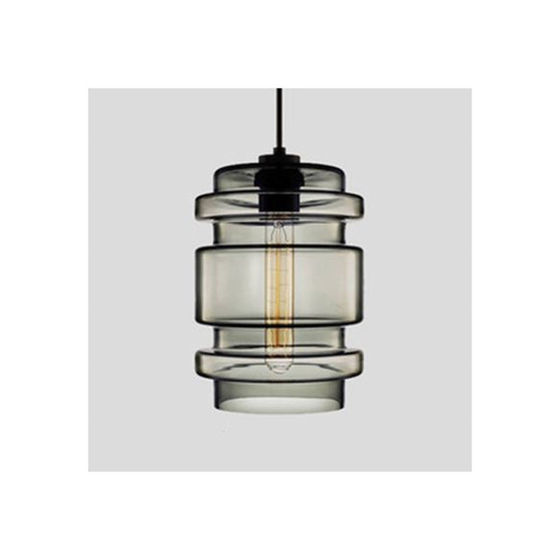 Arisha Modern Art Deco LED Cylindrical /Glass Pendant Light - Letslighting