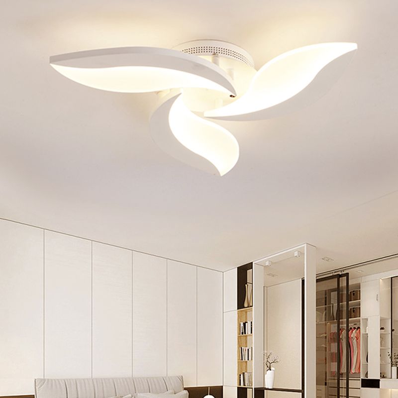 Arisha Minimalist Art Deco Flower Flush Mount Ceiling Light Living Room - Letslighting