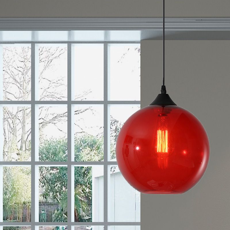 Valentina Modern Glass Globe Colorful Pendant Light - Letslighting