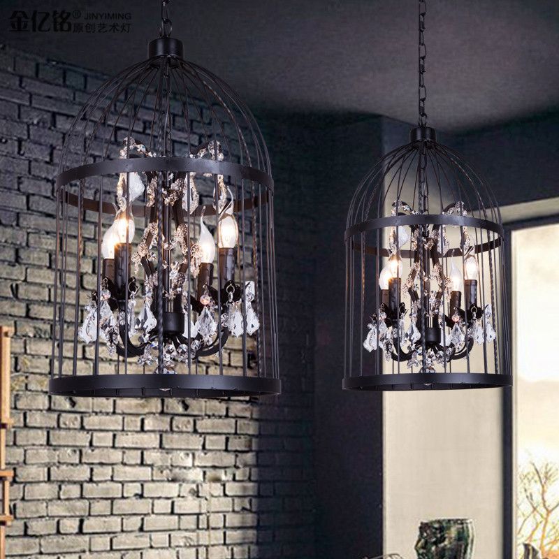 Arisha Designer Industrial Vintage Birdcage Pendant Light - Letslighting