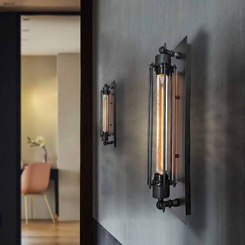 Epoch Vintage Cylinder Metal Wall Lamp