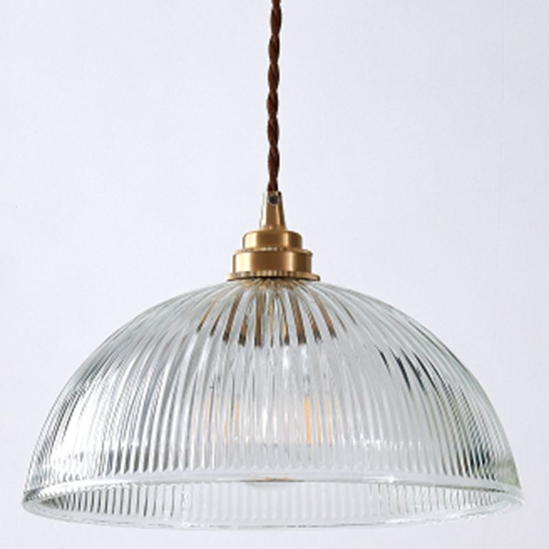 Silva Simple Bowl Metal/Glass Pendant Light, Dining Room - Letslighting