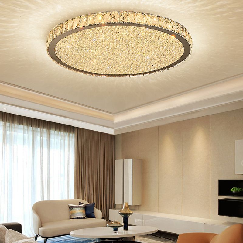 Kristy Round Flush Mount Ceiling Light Living Room - Letslighting