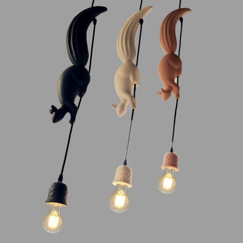 Valentina Pendant Light Squirrel Pinecone Modern Resin Restaurant - Letslighting