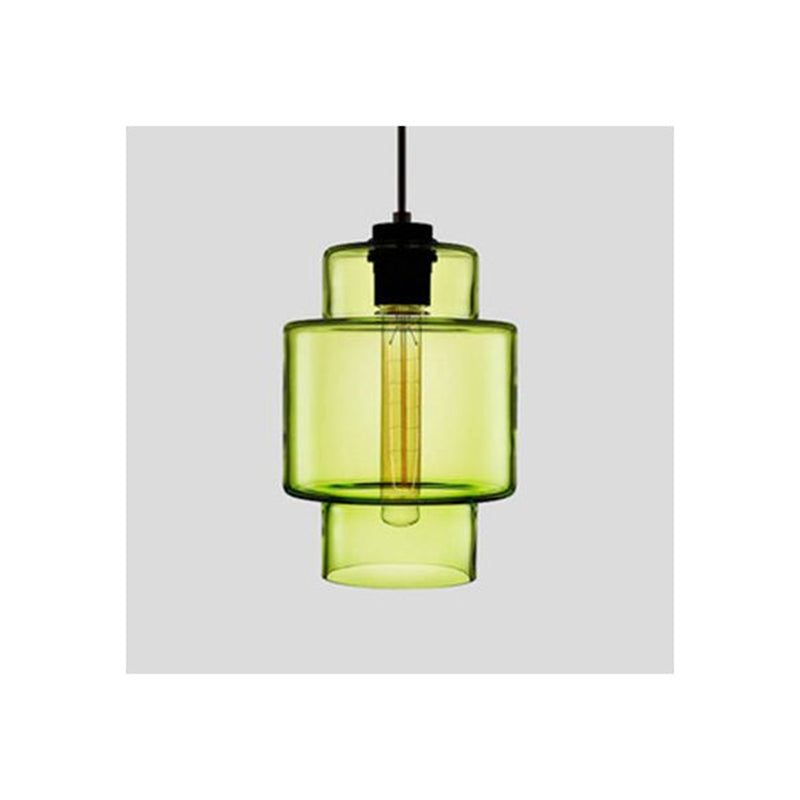Arisha Modern Art Deco LED Cylindrical /Glass Pendant Light - Letslighting