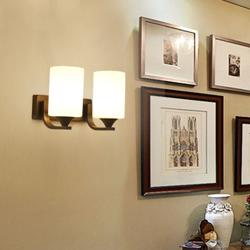 Kristy Minimalism Cylindrical Glass Art Vanity Wall Lamp - Letslighting