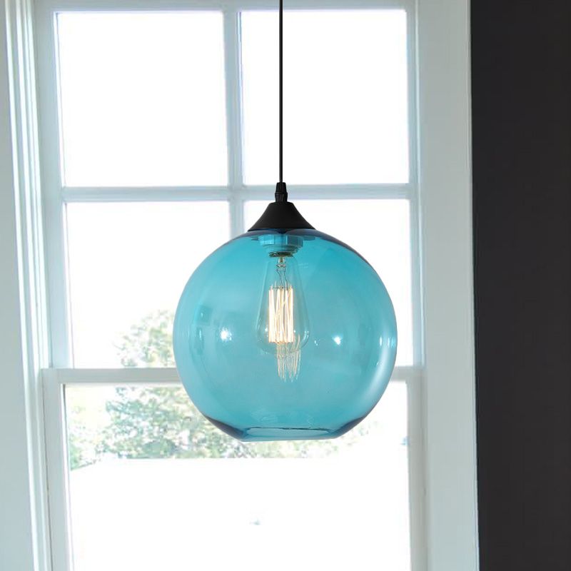 Valentina Modern Glass Globe Colorful Pendant Light - Letslighting