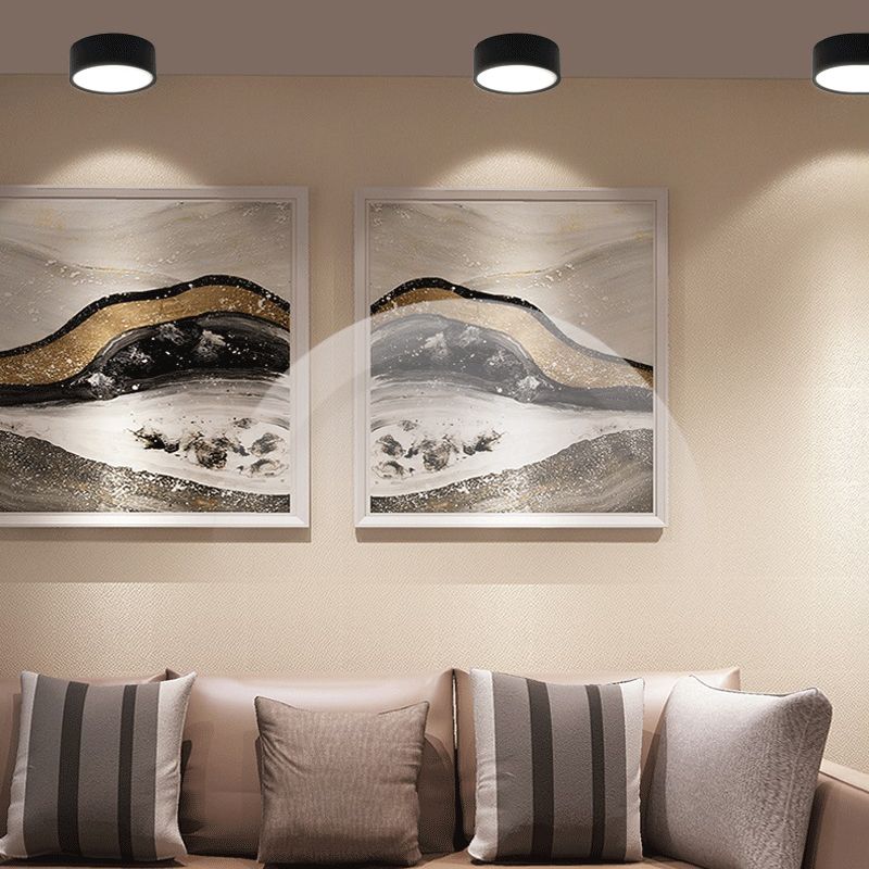 Arisha Flush Mount Ceiling Light Cylindrical Modern Acrylic Bedroom - Letslighting