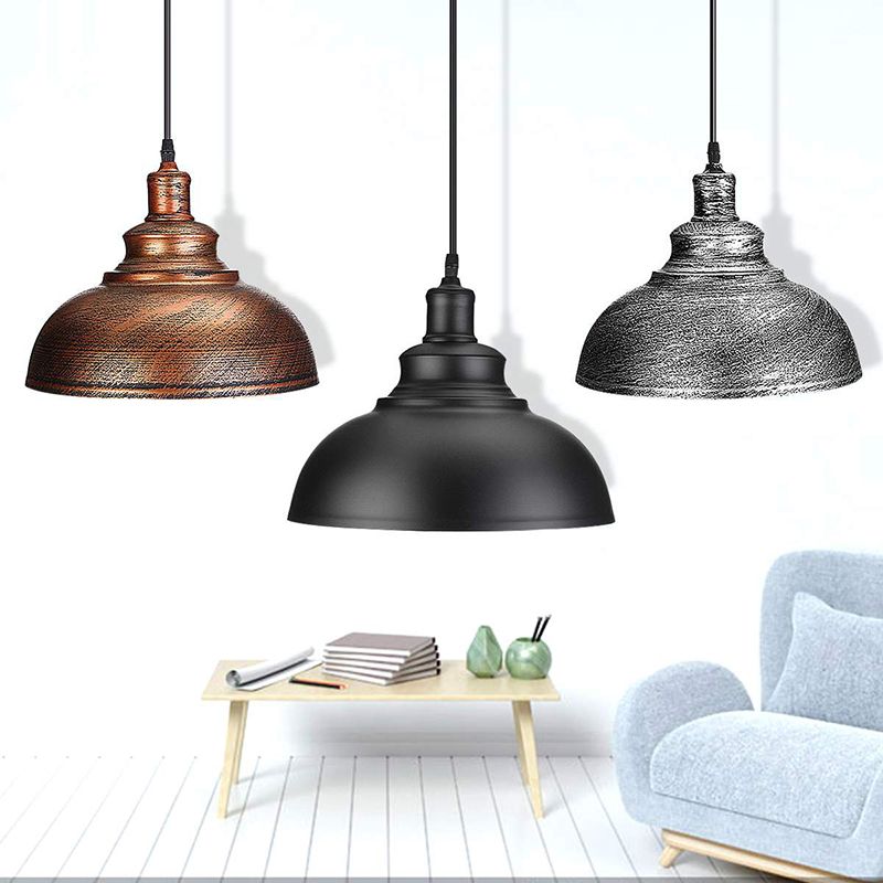 Arisha Pendant Light Dome Industrial Metal Copper - Letslighting