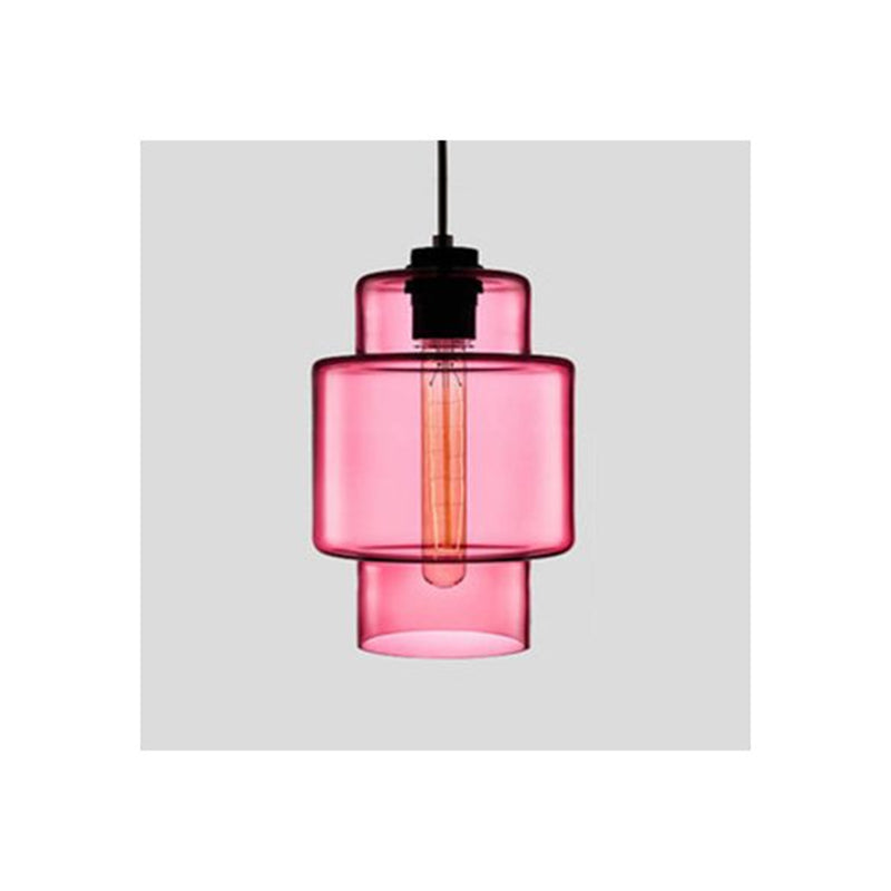 Arisha Modern Art Deco LED Cylindrical /Glass Pendant Light - Letslighting