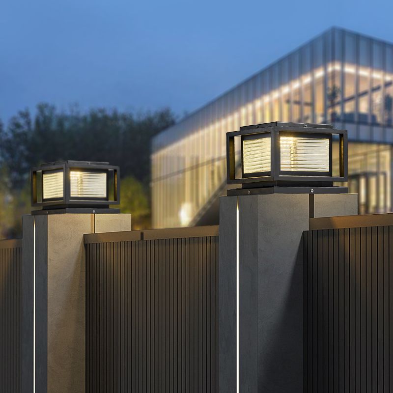 Ray LED Rectangular Metal Outdoor Lamps