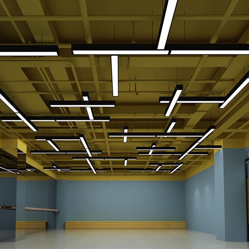Arisha Minimalist Rectangular LED Pendant Light Acrylic Office - Letslighting