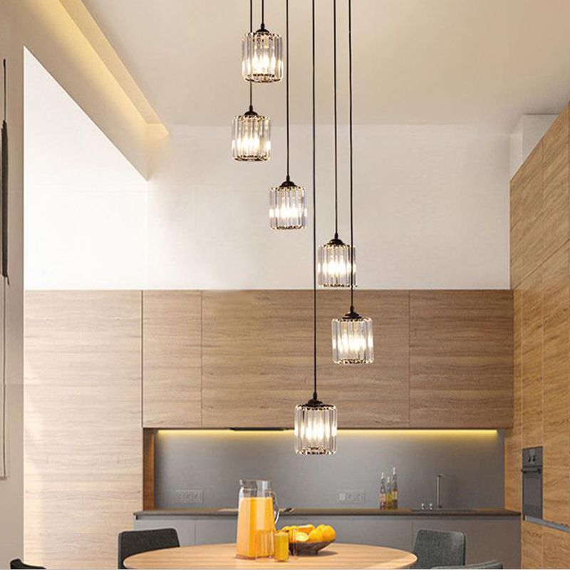Kristy Modern Minimalist Glass Chandelier Living Room - Letslighting
