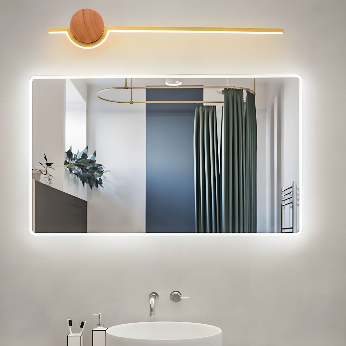 Arisha Nordic Linear Vanity Wall Lamp Bedroom - Letslighting