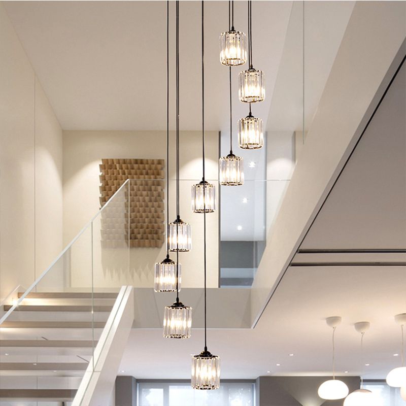 Kristy Modern Minimalist Glass Chandelier Living Room - Letslighting