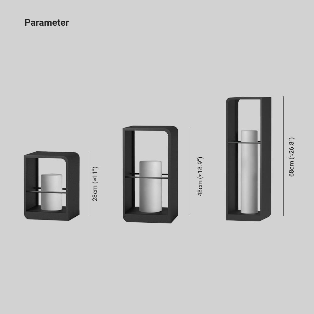 Ray Minimalist Rectangular Solar Power Outdoor Path Lighting