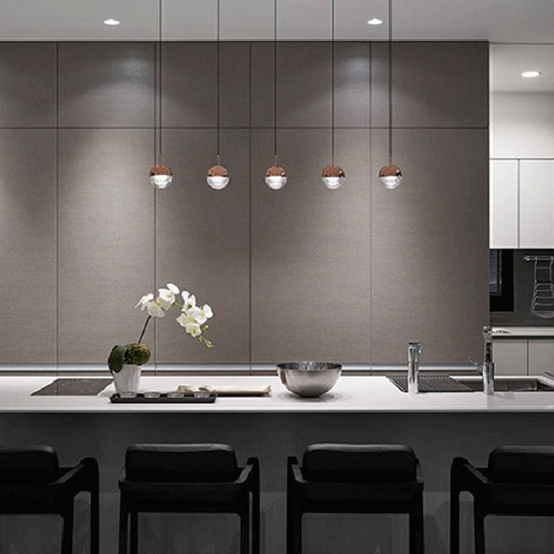 Valentina Modern Ball Metal Glass Pendant Light