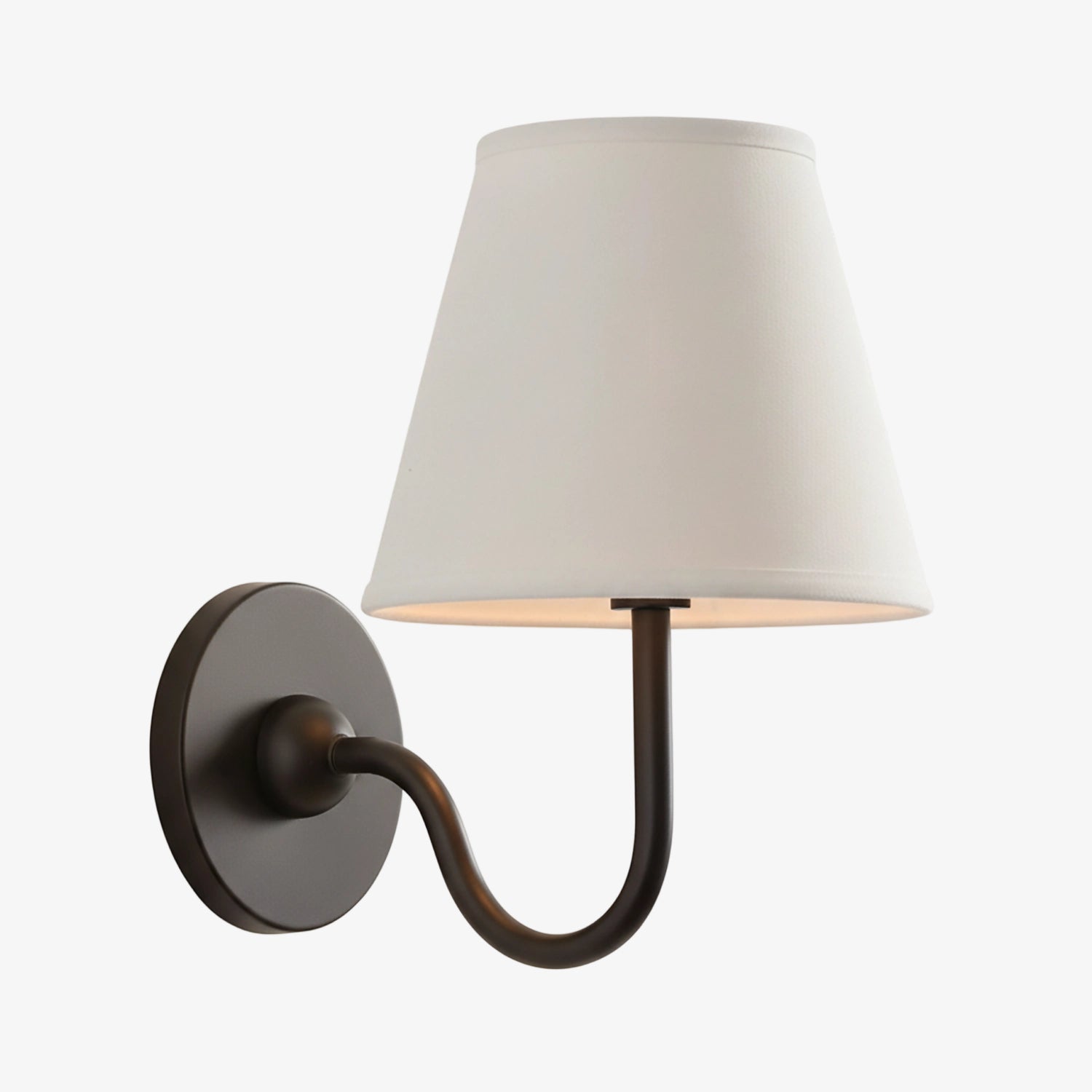 Grace Brass Linen Wall Lamp