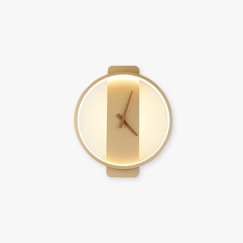 Valentina Arisha Square Clock & Acrylic Wall Lamp - Letslighting
