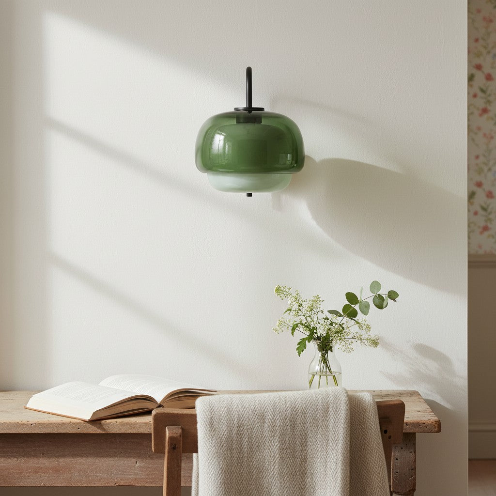 Orbit Colored Modern Vintage Glass Wall Lamp