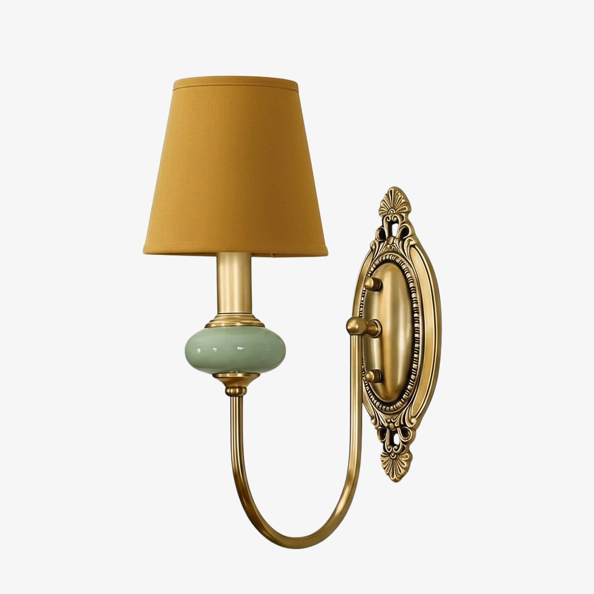 Lodge Wall Lamp Ceramic&Fabric&Metal