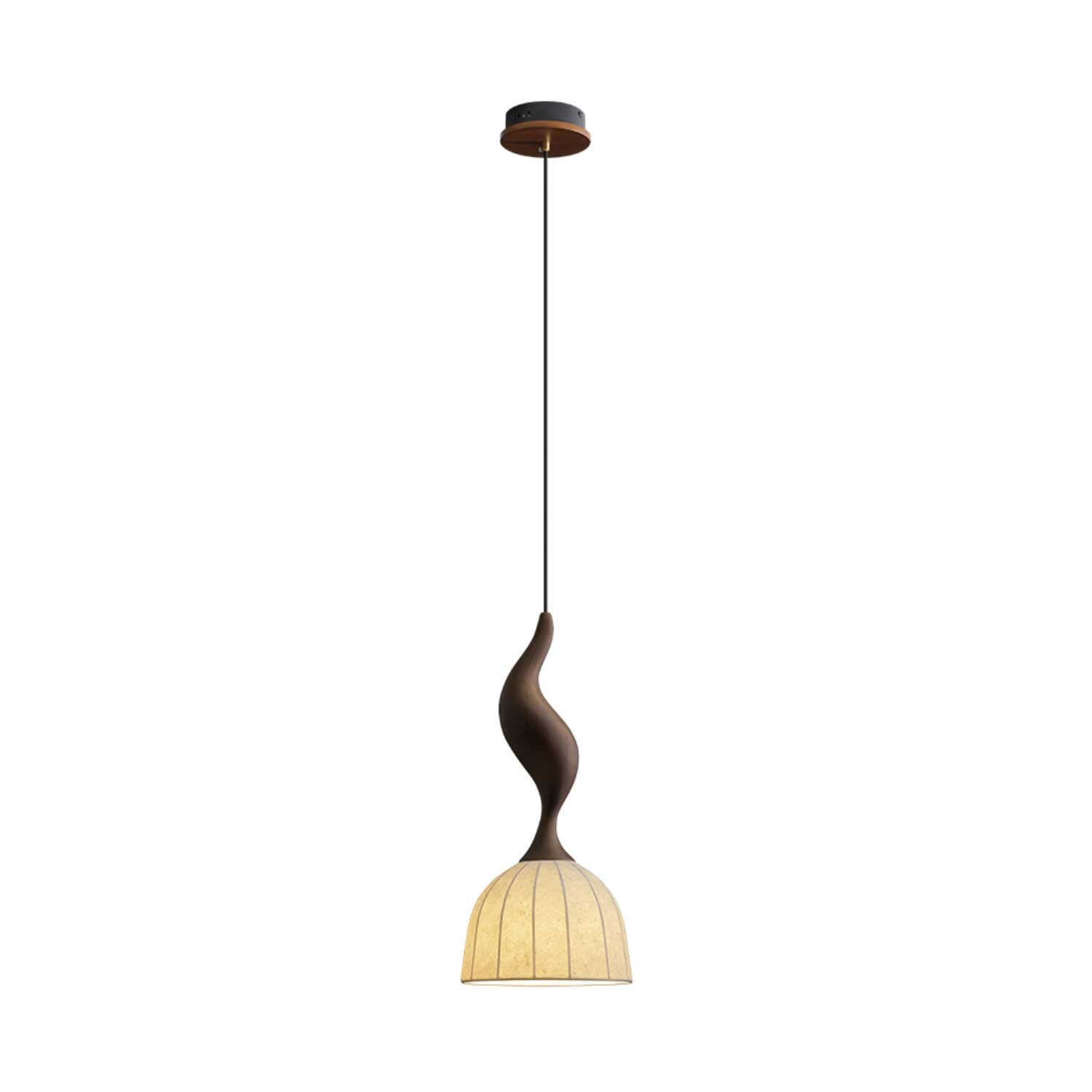 Colire Creativity Twisted Wood Pendant Light - Letslighting