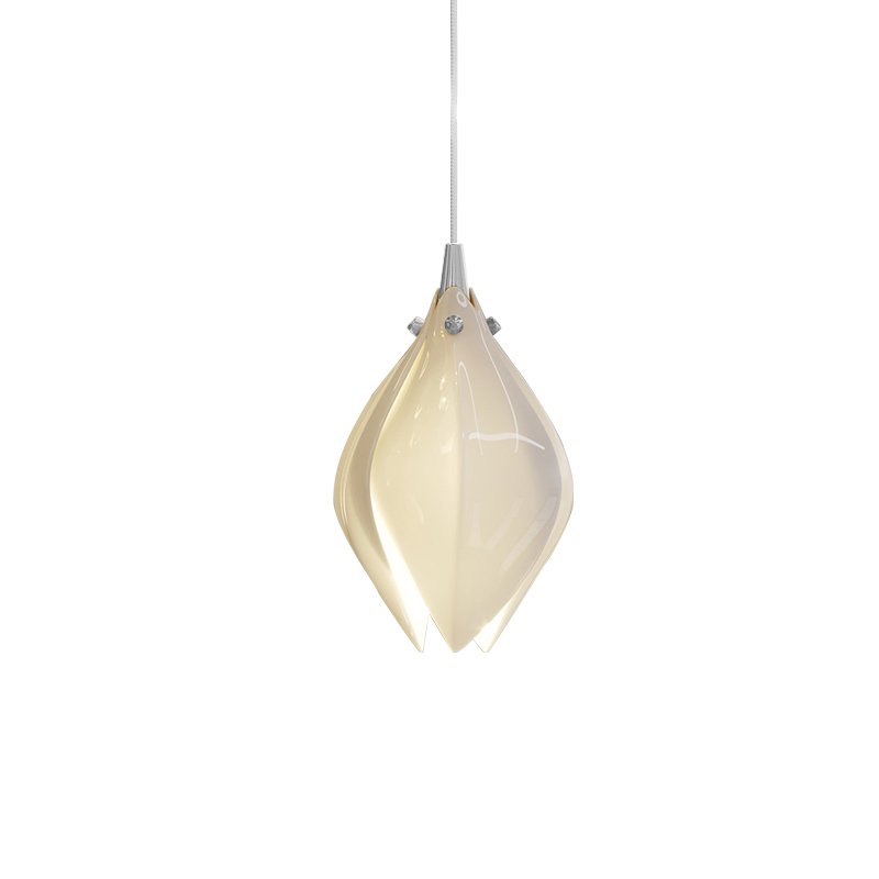 Lustra Pendant Lamp White Floral Ceramic - Letslighting