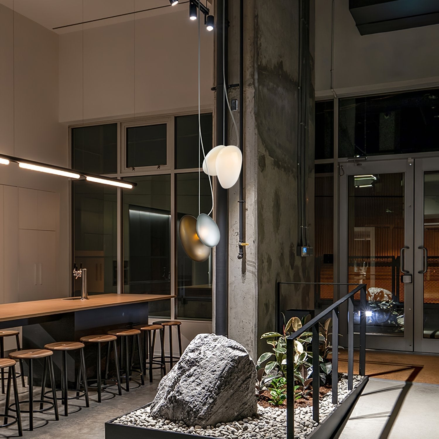 Eclipse Frosted Glass Pendant Light - Letslighting