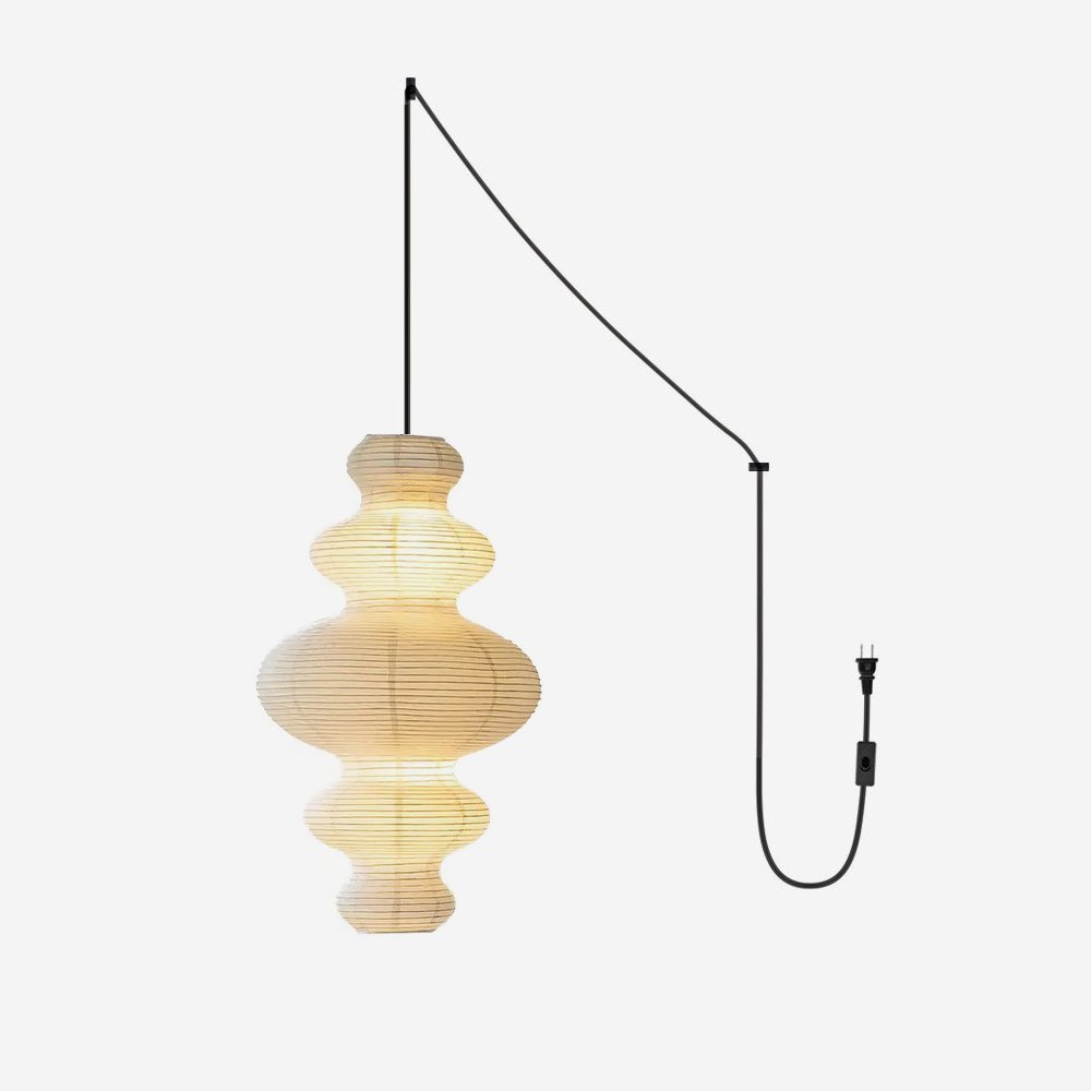 Lythaaris Natural Art Bamboo Swag Pendant Lamp - Letslighting