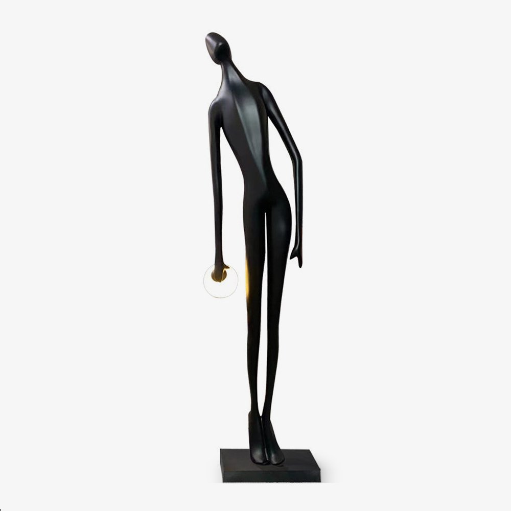 Zolirion Abstract Black Floor Lamp - Letslighting