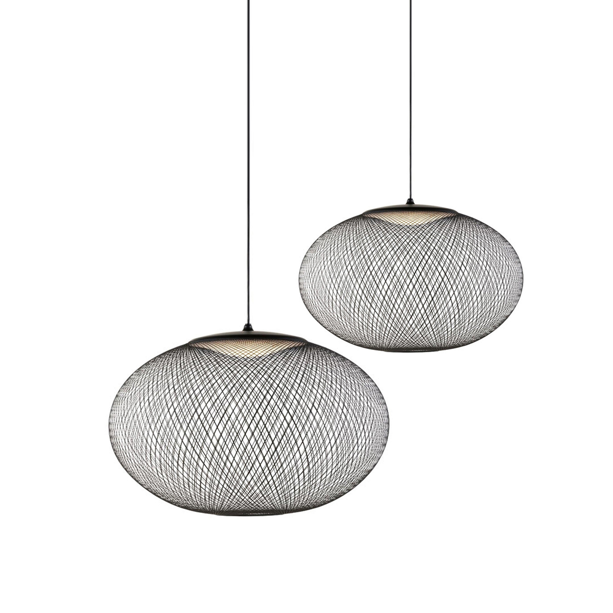 Lustra Pendant Lamp lic Mesh Black - Letslighting