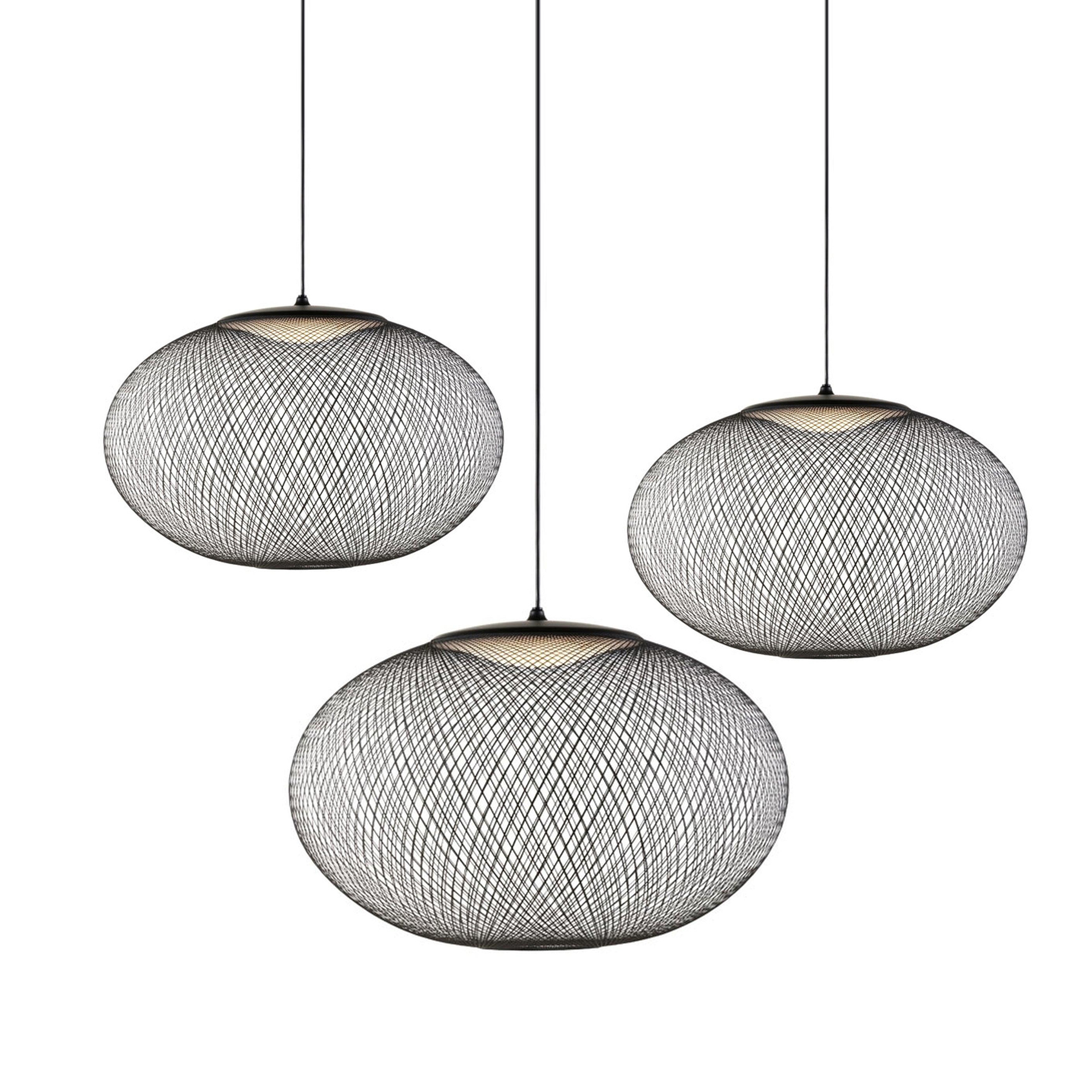 Lustra Pendant Lamp lic Mesh Black - Letslighting
