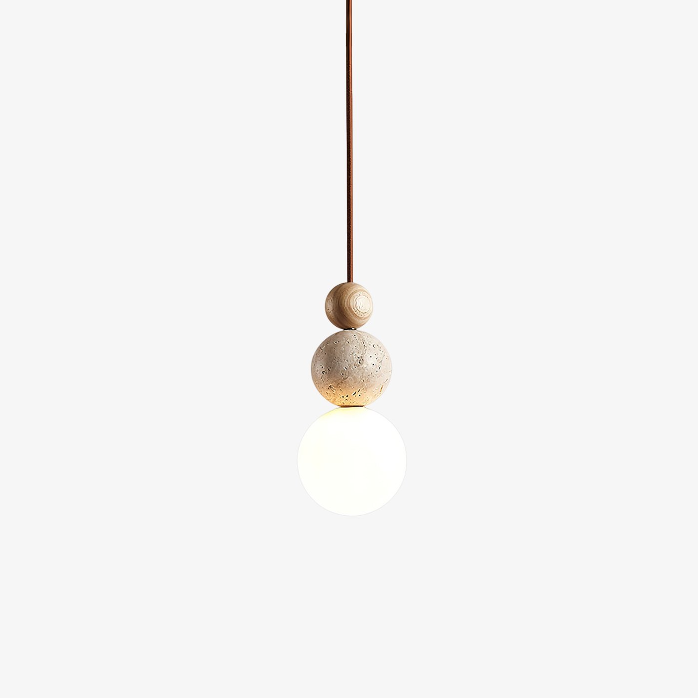 Ullaeia Sphere-Cluster Travertine Pendant Light - Letslighting