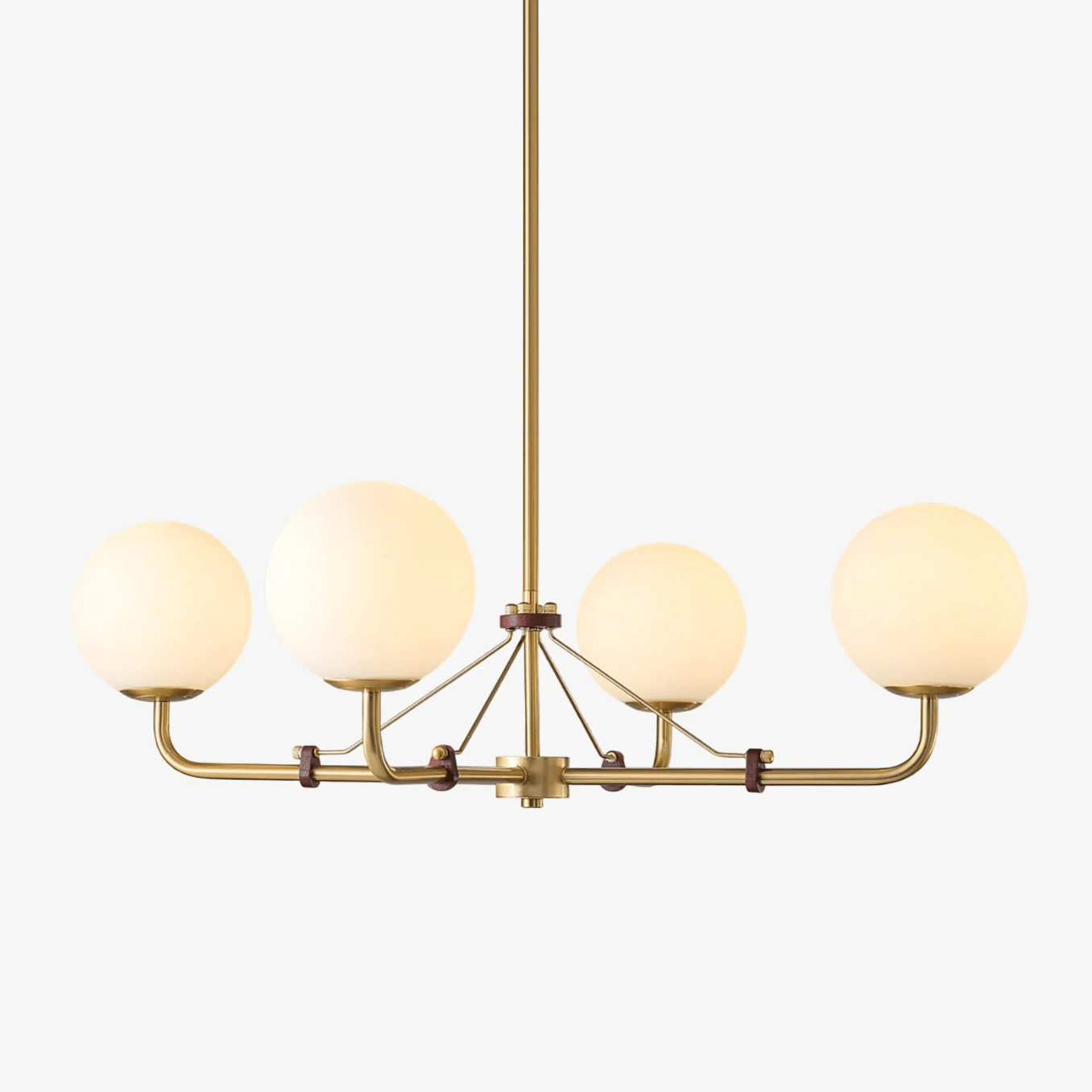 Lustra Chandelier Brass Globe Savanna Elegant - Letslighting