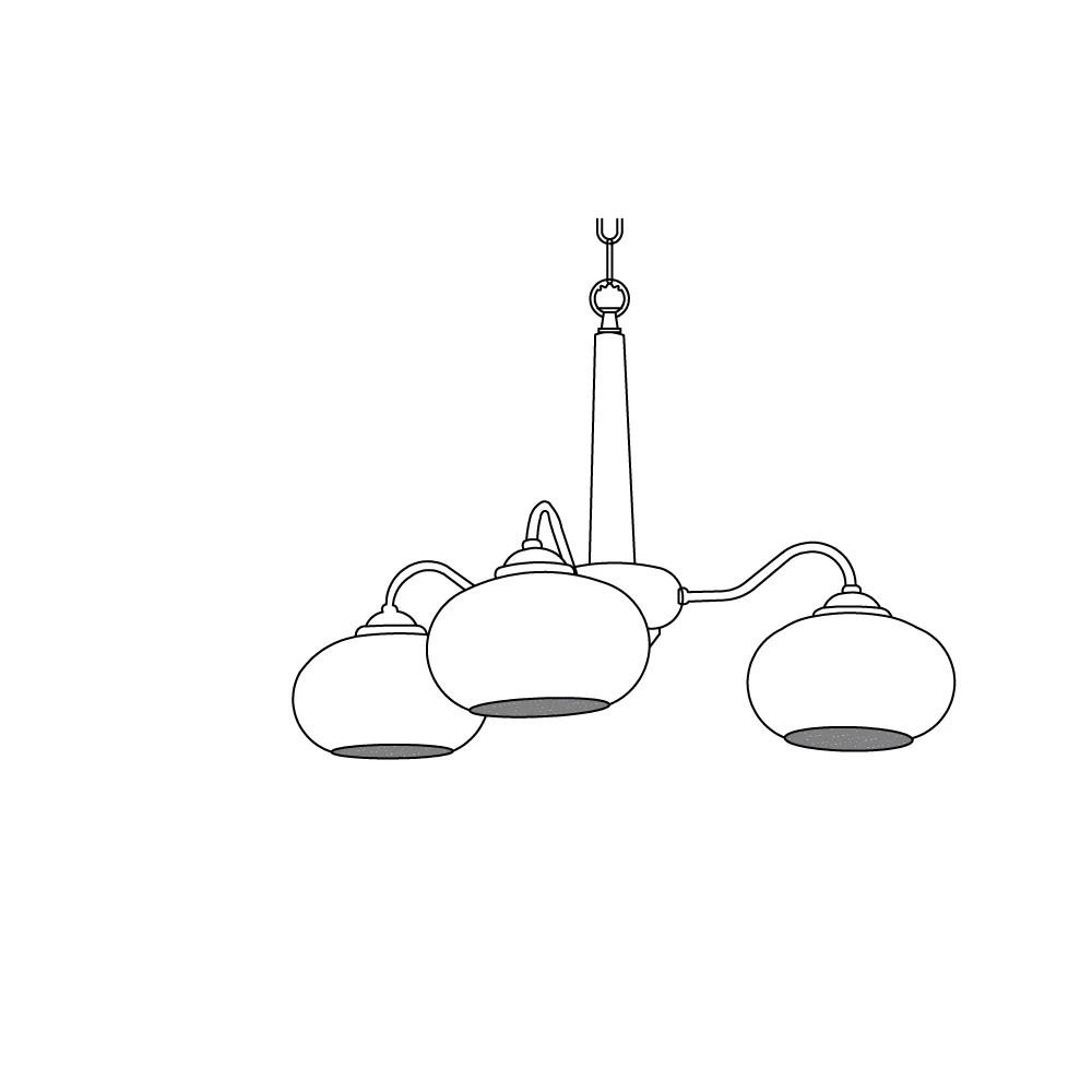 Lustra Pendant Lamp Persimmon Brass Glass Elegant - Letslighting