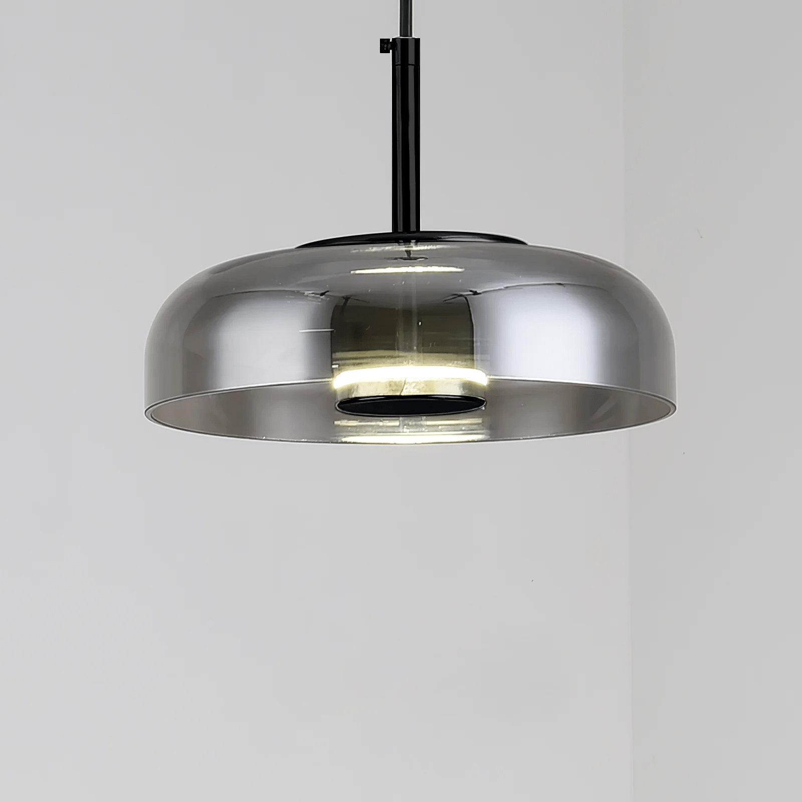Lustra Pendant Lamp Transparent Glass Sleek - Letslighting