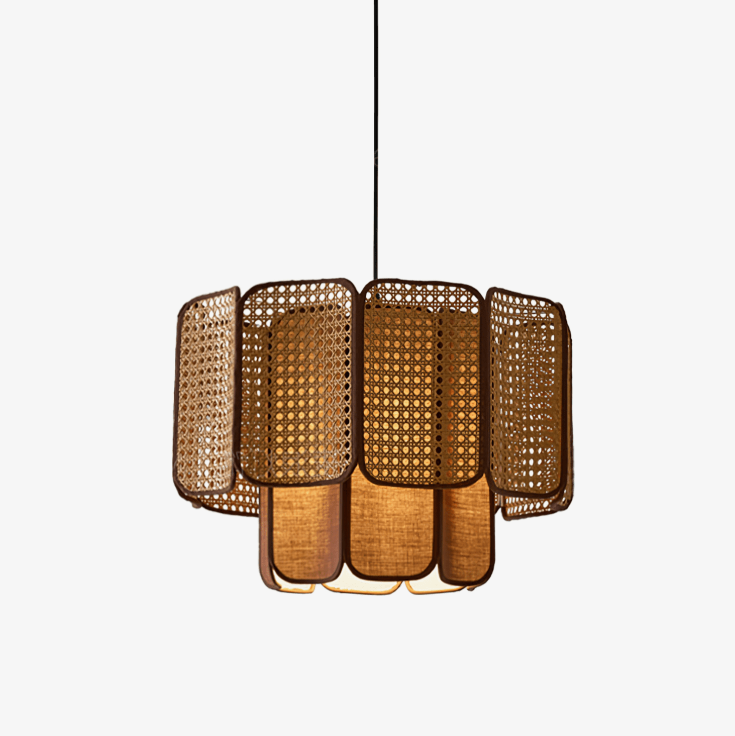Cane Vintage Fabric Pendant Lamp - Letslighting