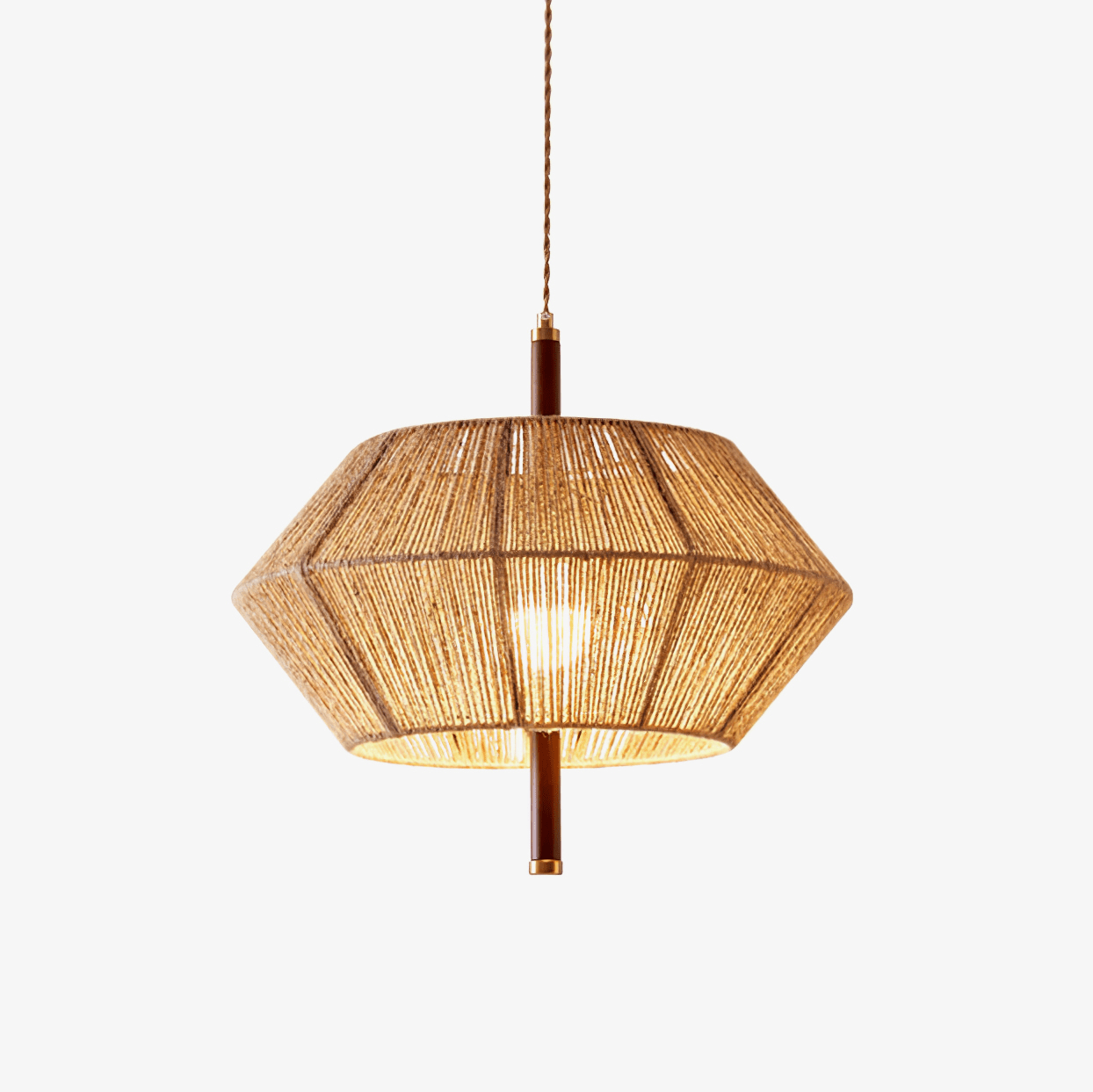Rattan Vintage Rope Pendant Light - Letslighting