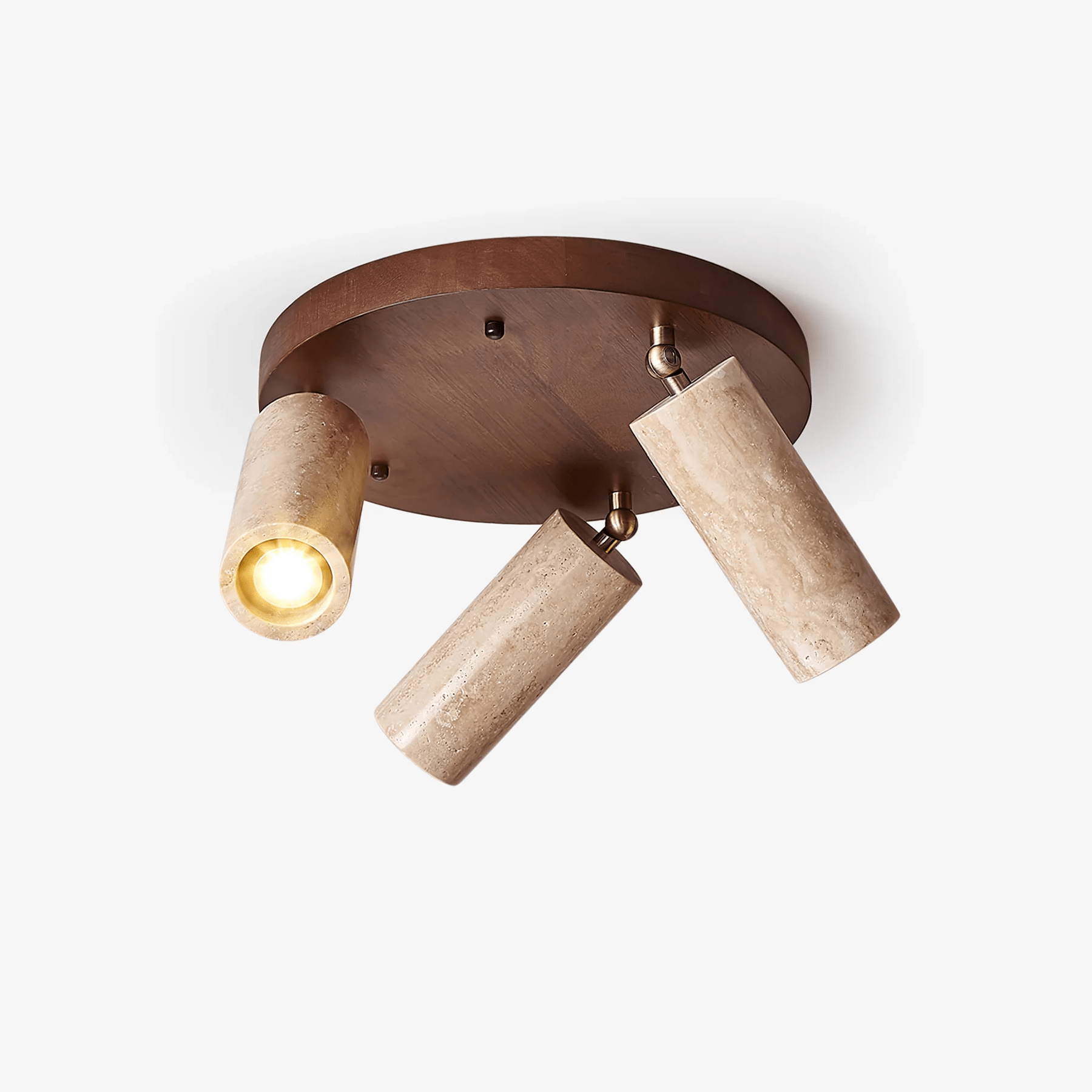 Zevenion Multi-Arm Travertine Ceiling Light - Letslighting