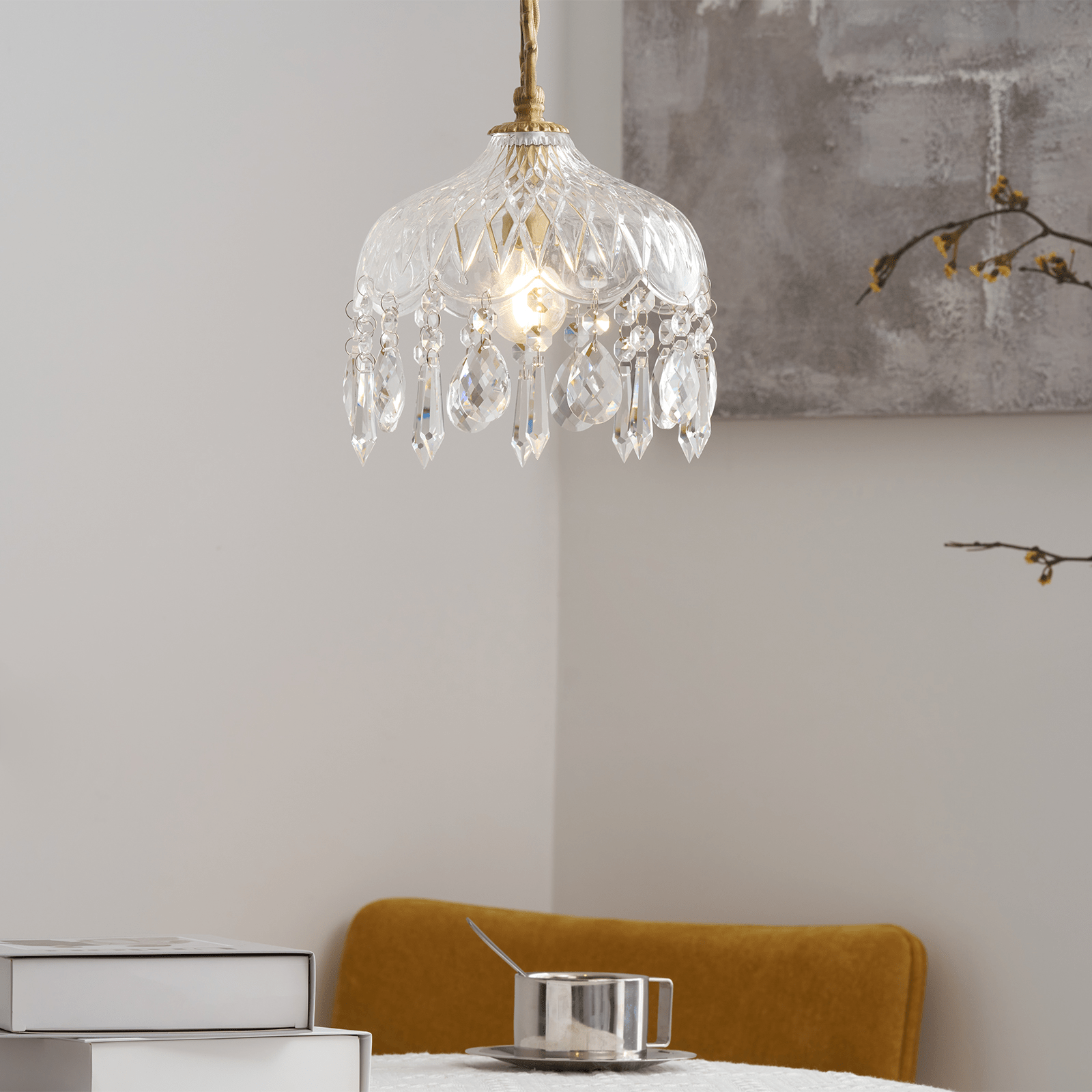 Elyran Crystal Vintage Pendant Lamp - Letslighting