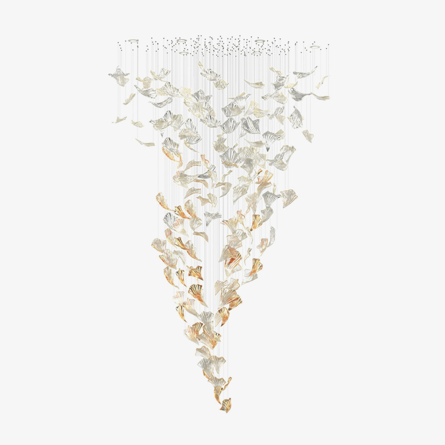 Elmiros Petal Glass Chandelier - Letslighting