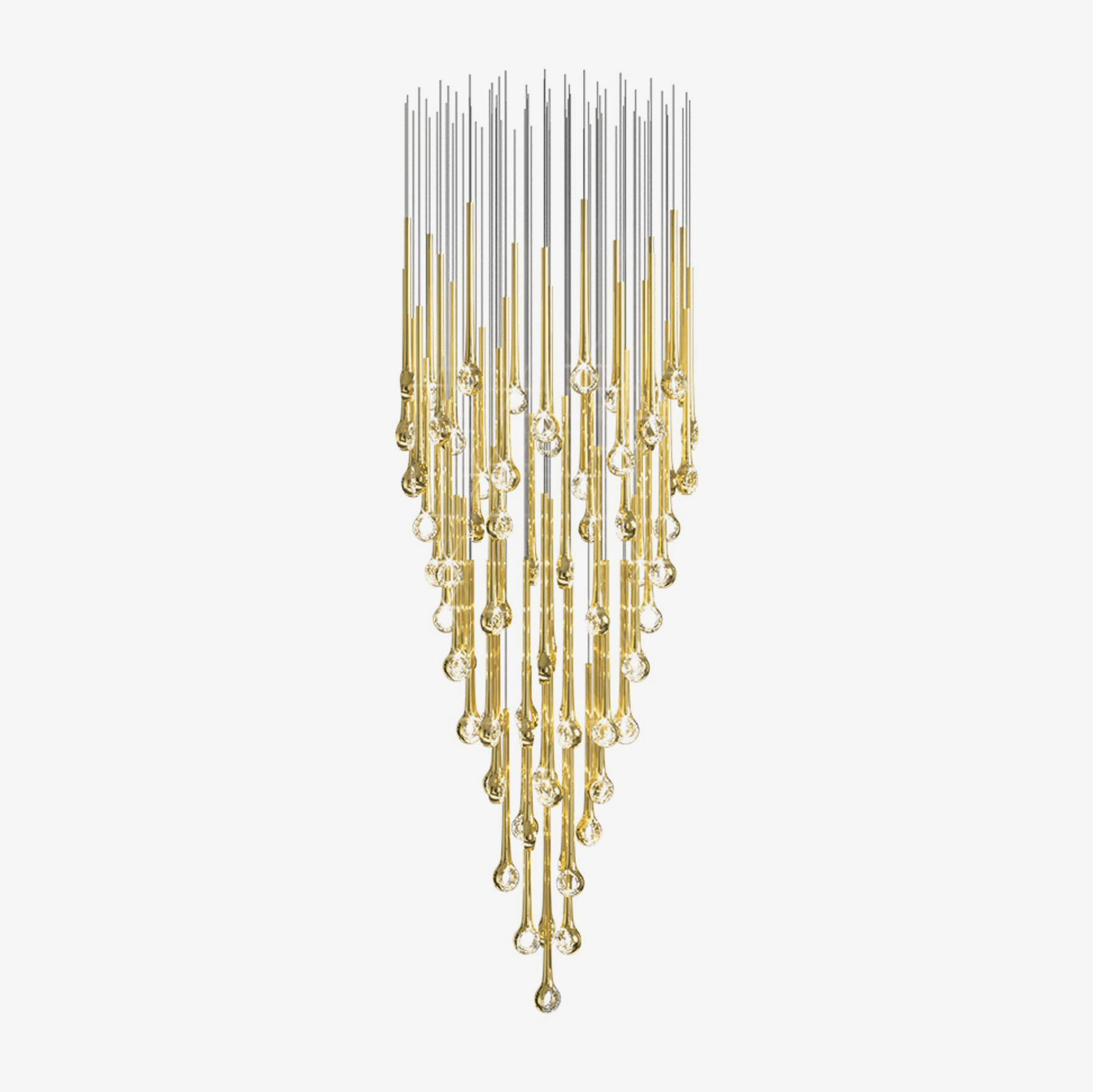 Cicarir Gradient Gold Glass Chandelier - Letslighting