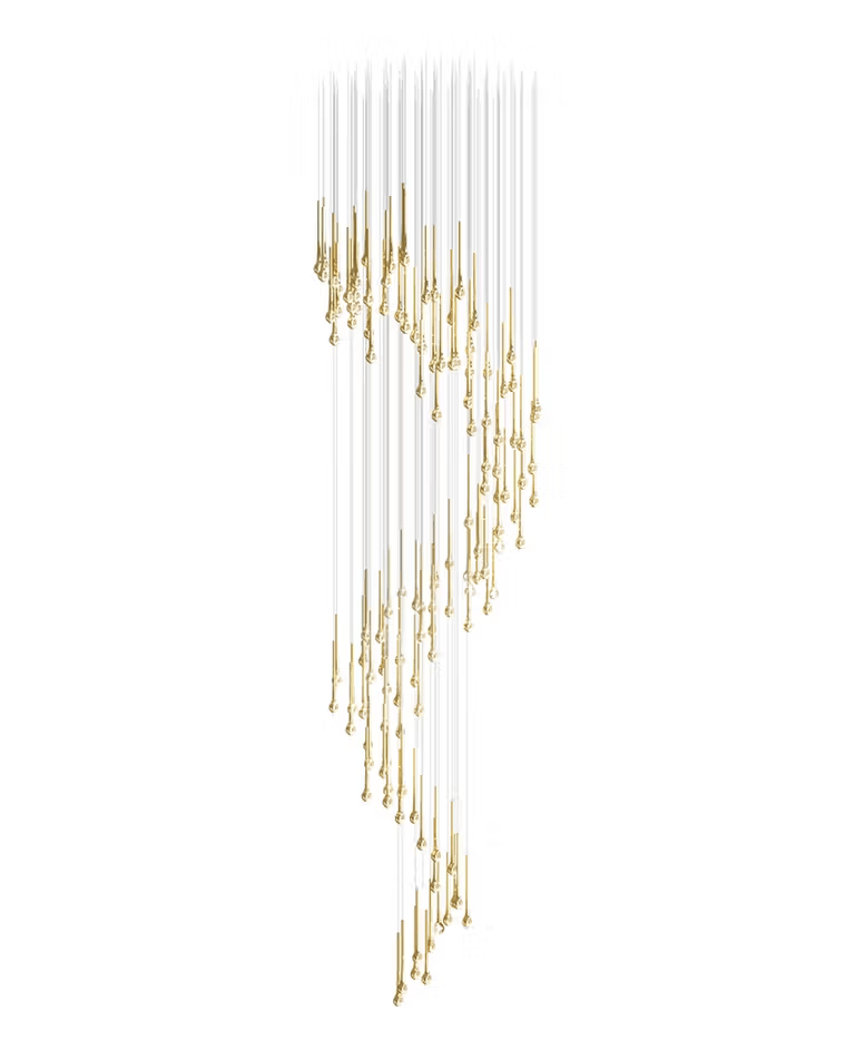 Cicarir Gradient Gold Glass Chandelier - Letslighting