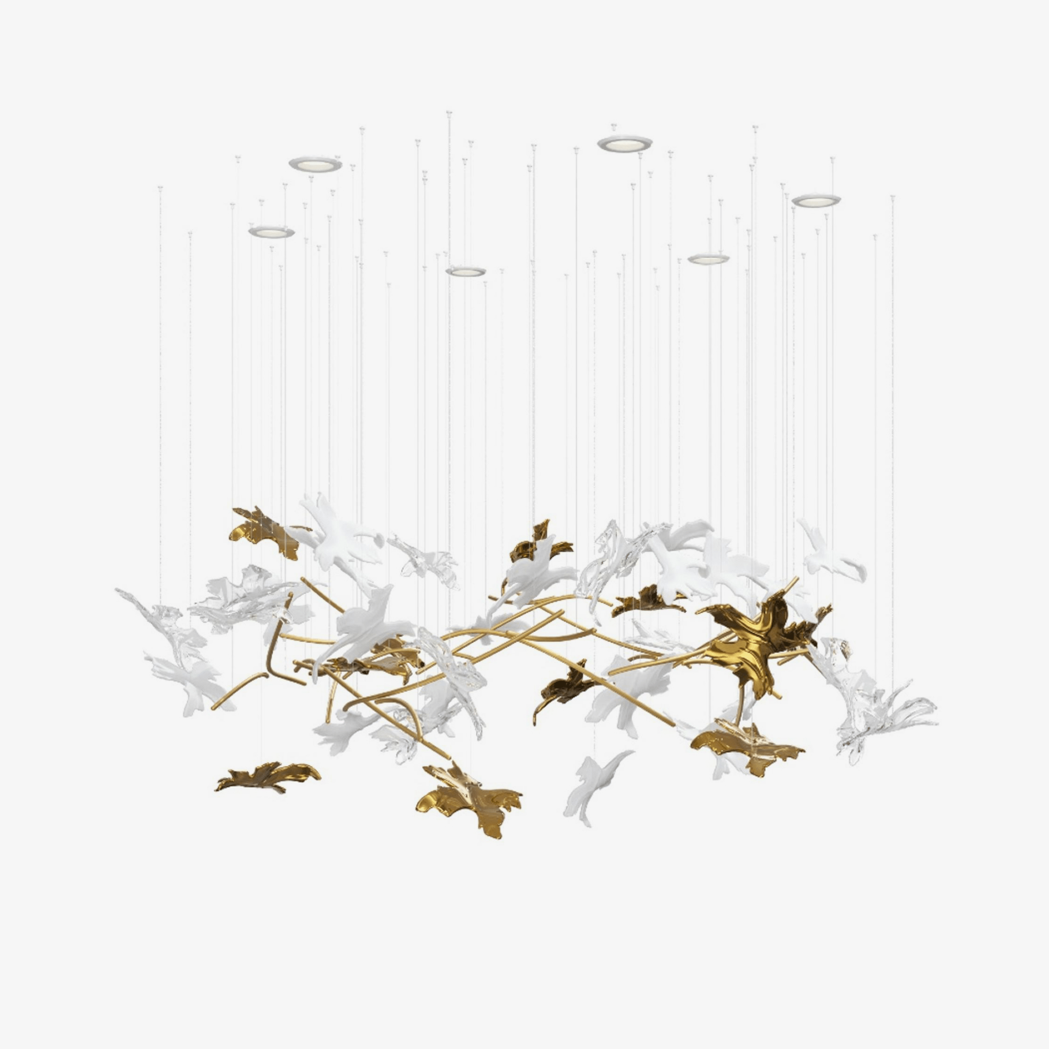 Arinan Floral Glass Chandelier - Letslighting