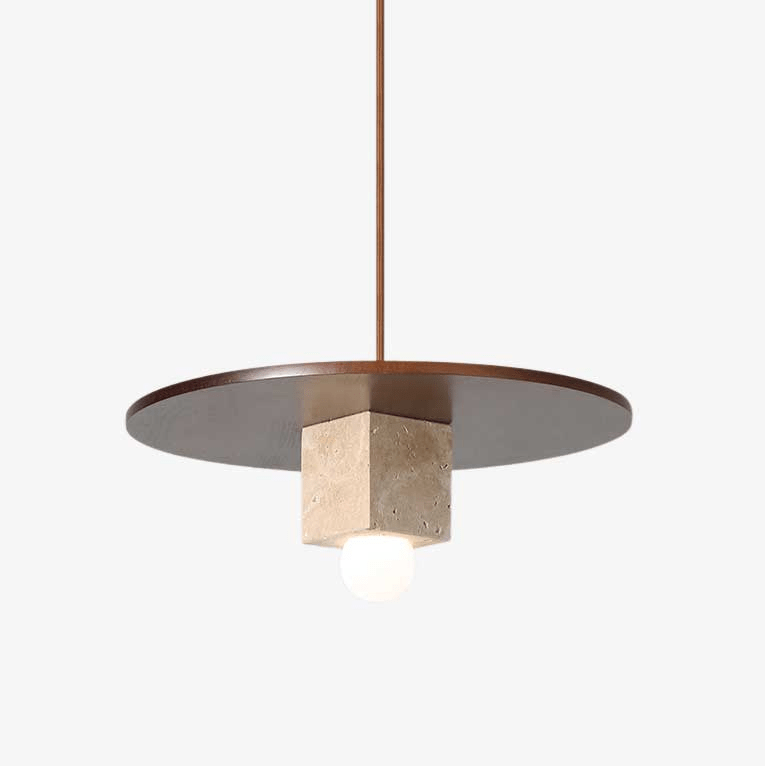 Ucariel Geometric Travertine Pendant Light - Letslighting