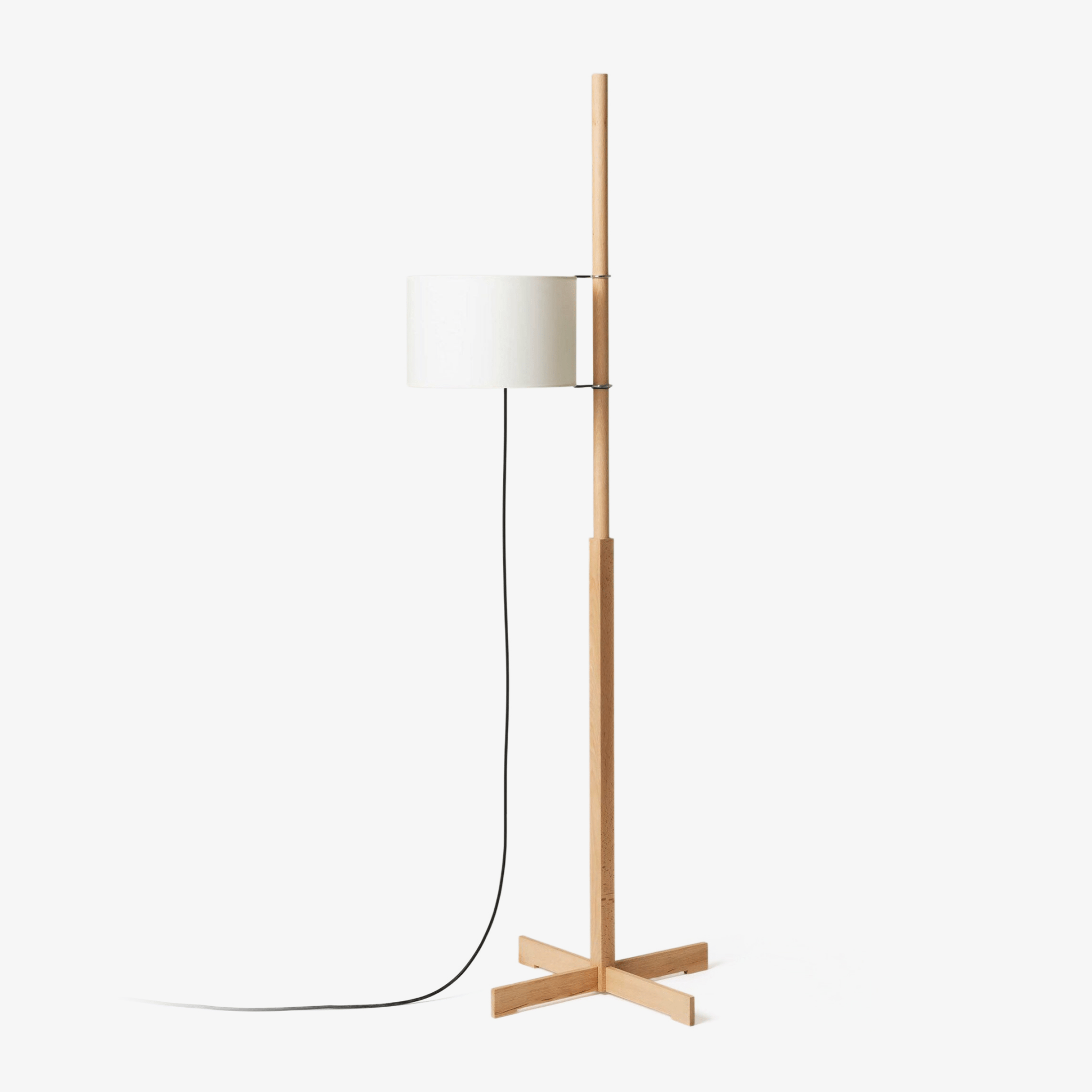 Torna Wood Fabric Floor Lamp - Letslighting
