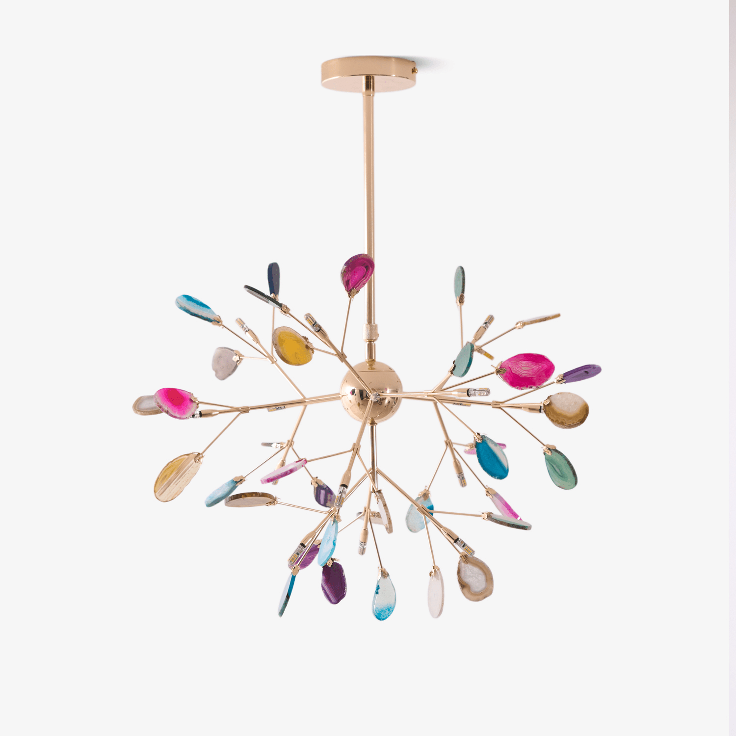 Olivia Agate Colorful Branching Chandelier