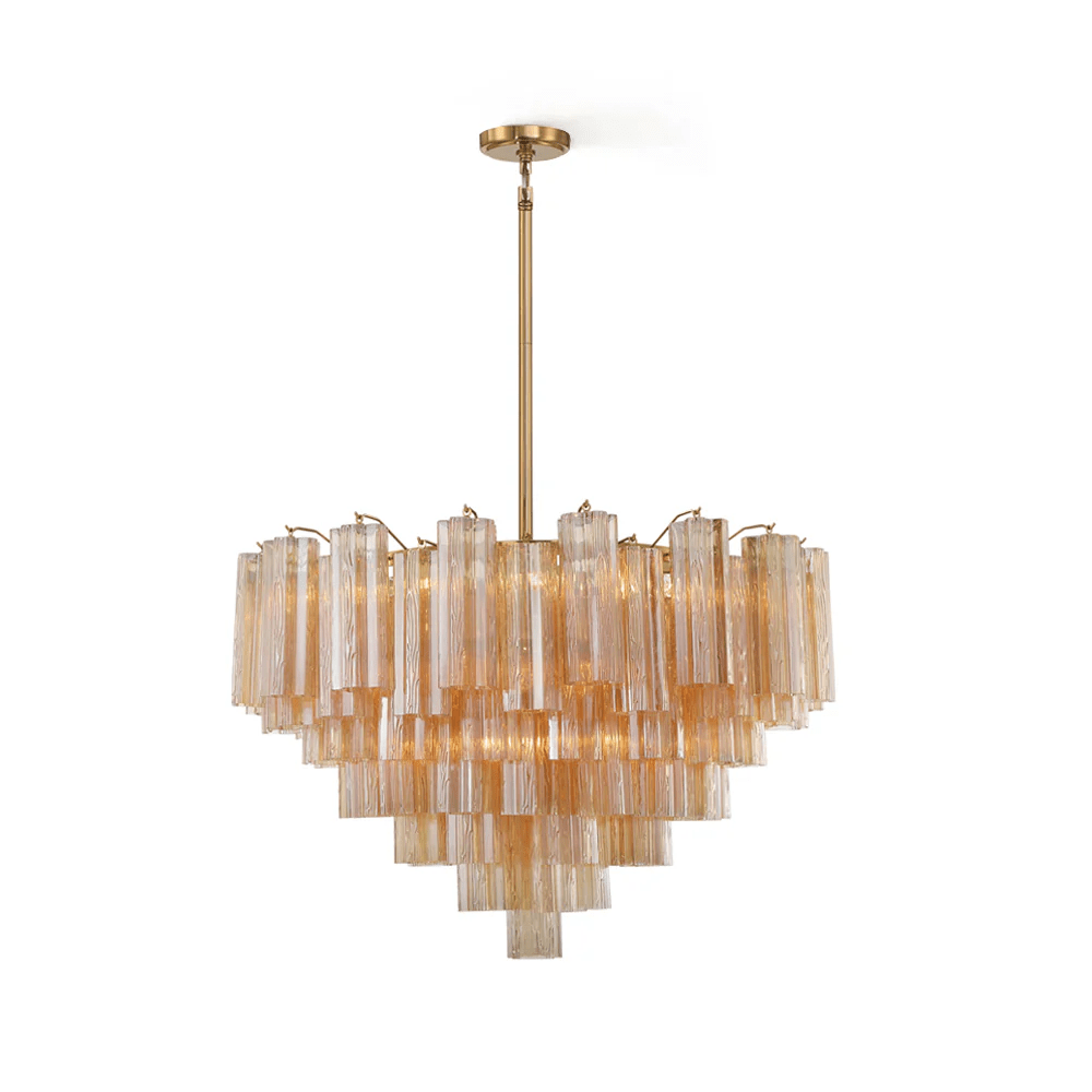 Aurora Chandelier Virella Murano Glass Tube Luxury - Letslighting
