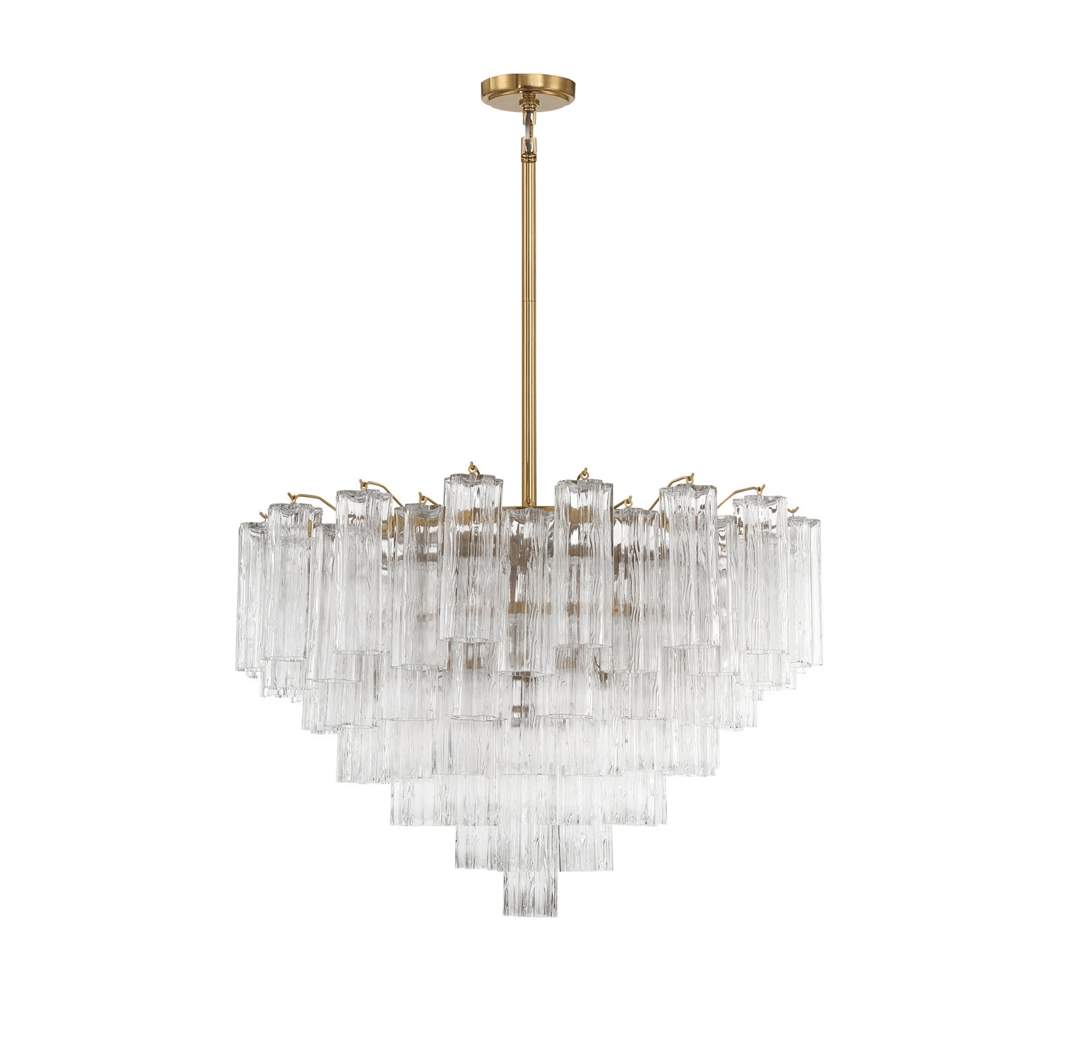 Aurora Chandelier Virella Murano Glass Tube Luxury - Letslighting